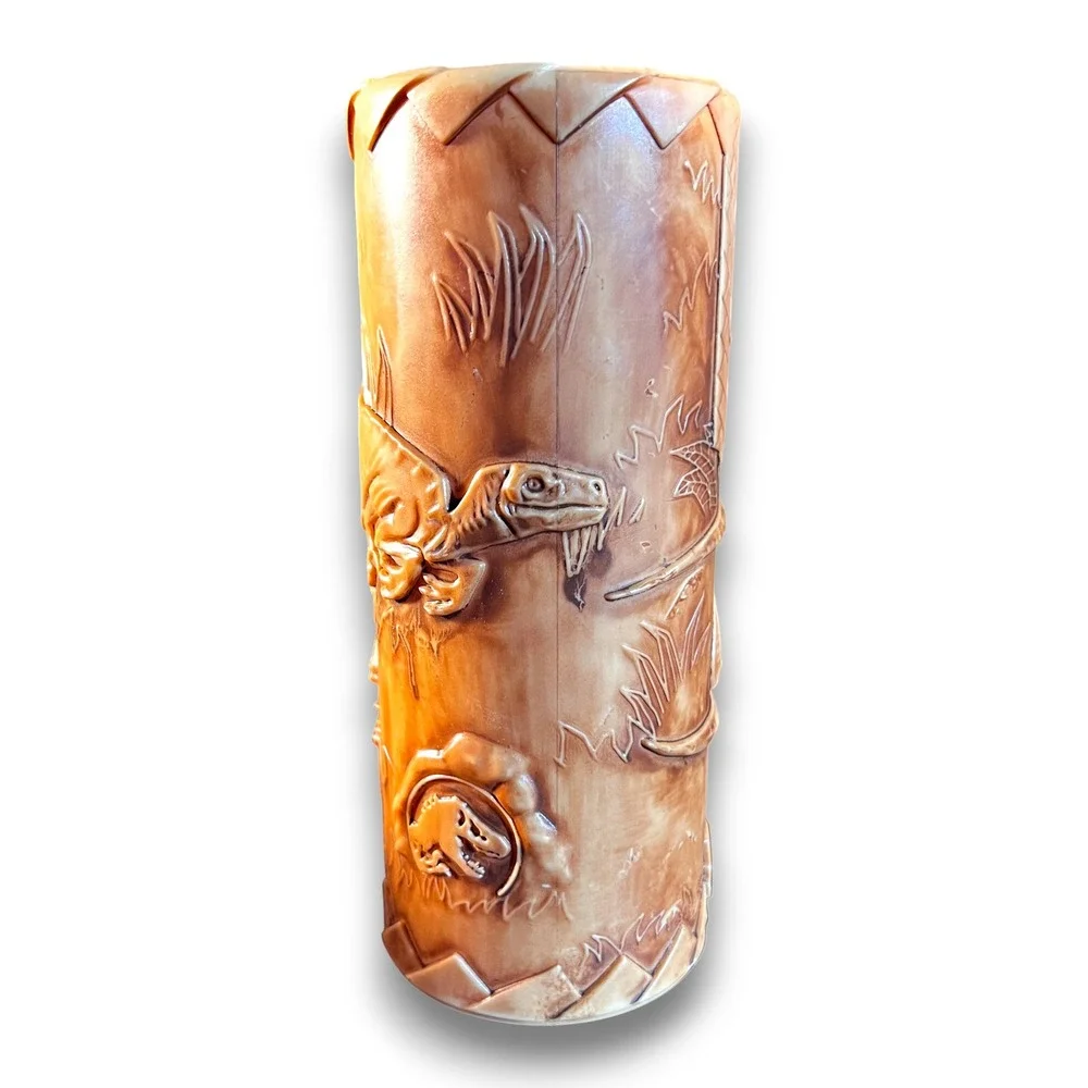 Universal Studios Jurassic Park World Velociraptor Dinosaur Plastic Tiki Cup